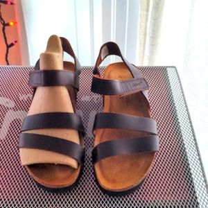 NAOT Kayla 37 Brown Leather Sandals